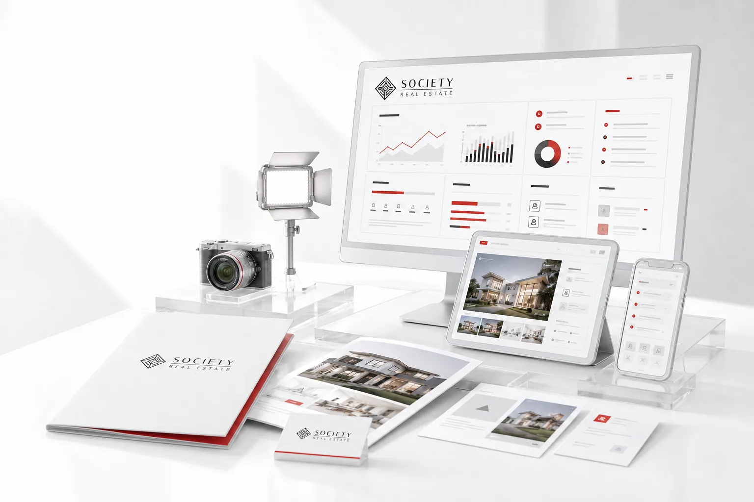 Society marketing department \u2014 dashboards, devices, print and production